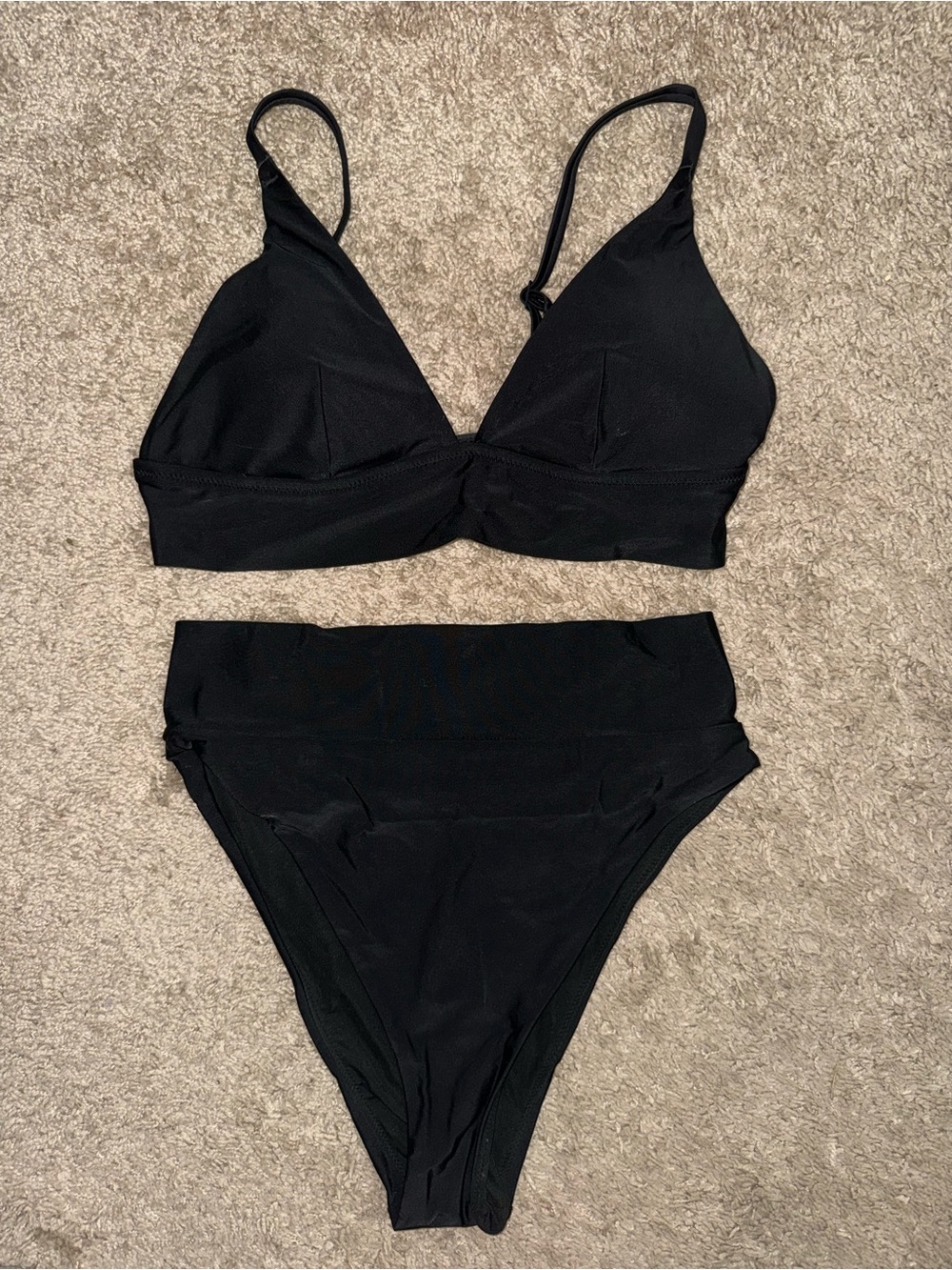 Aerie Black High-Waist Bikini Bottom